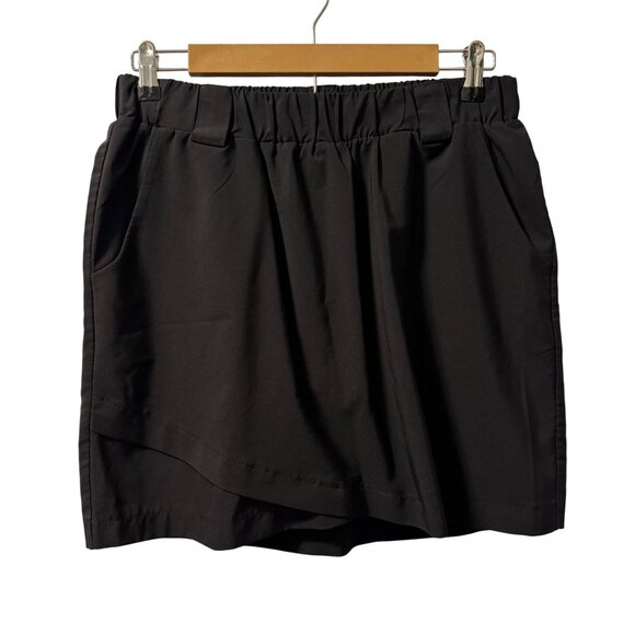 RBX Black Skort Sz M M Activewear With Elastic Waistband & Built-In Shorts Skort - Picture 1 of 12